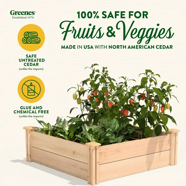 Greenes Fence RC363612P cedar raised bed manufacturer product view 2
