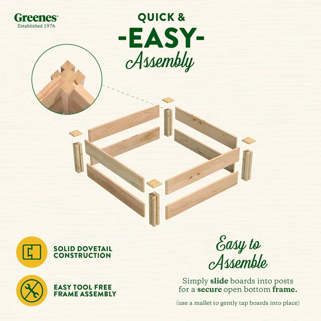 Greenes Fence RC363612P cedar raised bed manufacturer product view 3
