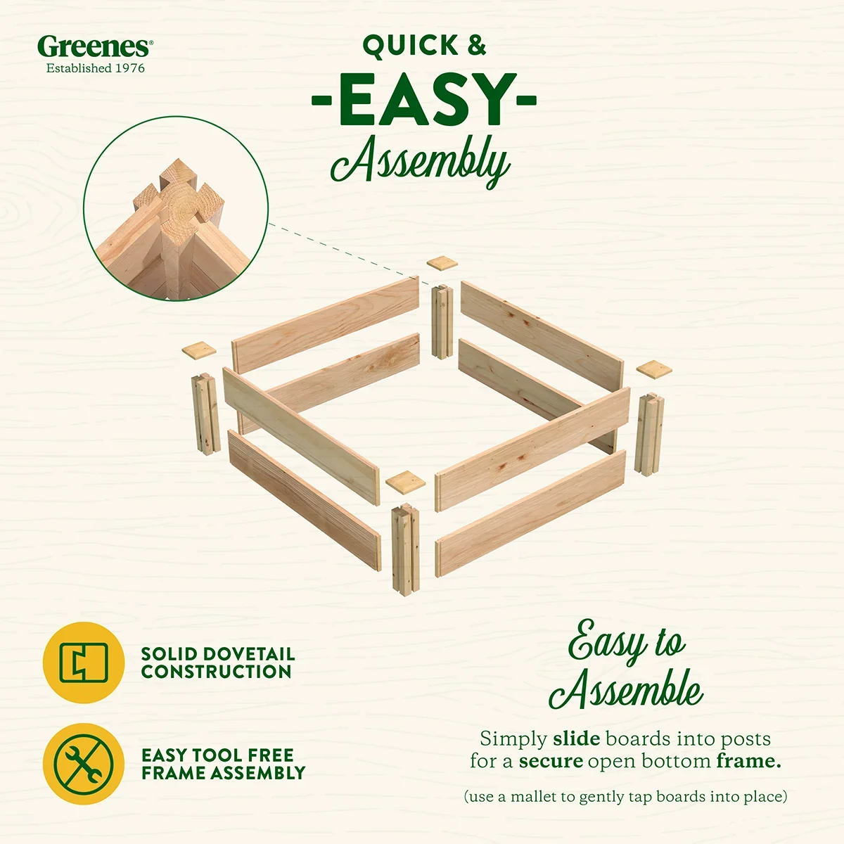 Greenes Fence RC363612P cedar raised bed manufacturer product view 3