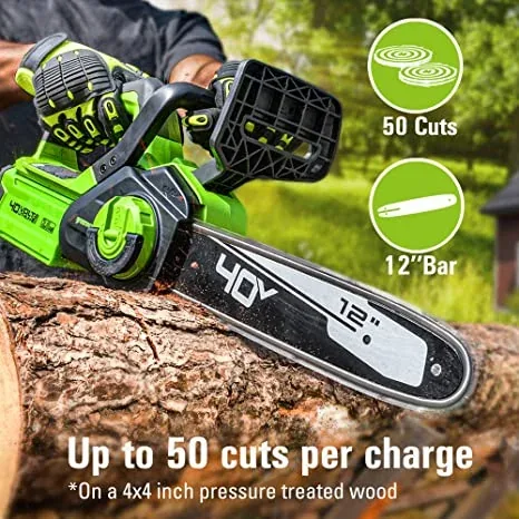 Greenworks CS40B210 chainsaw, manufacturer gallery view 4