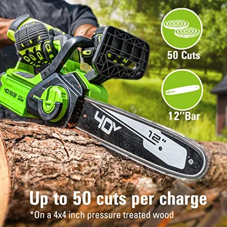 Greenworks CS40B210 chainsaw, manufacturer gallery view 4