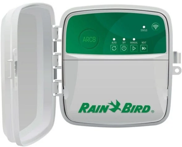 Rain Bird ARC8 eight-zone smart irrigation controller, detail or garden-use view 2