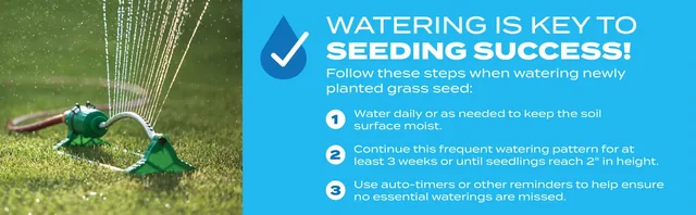 Scotts Turf Builder Sun & Shade Mix, 5.6 pounds: Watering is Key to Seeding Success