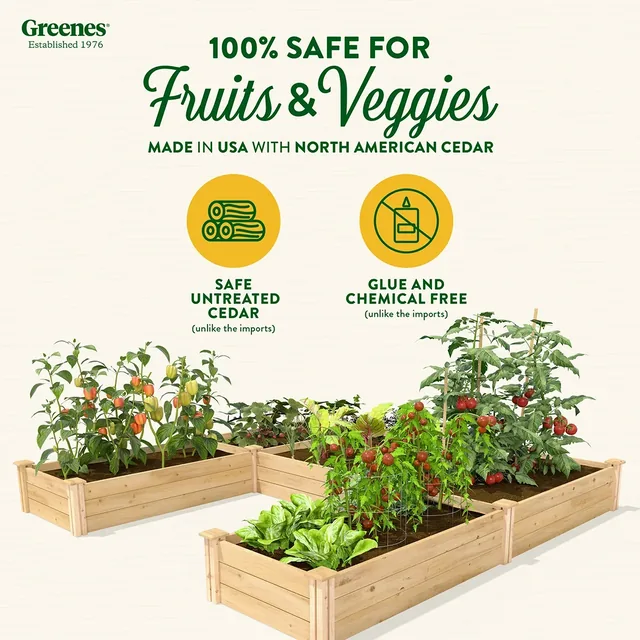 Greenes Fence RCOCUSB cedar raised bed manufacturer product view 2