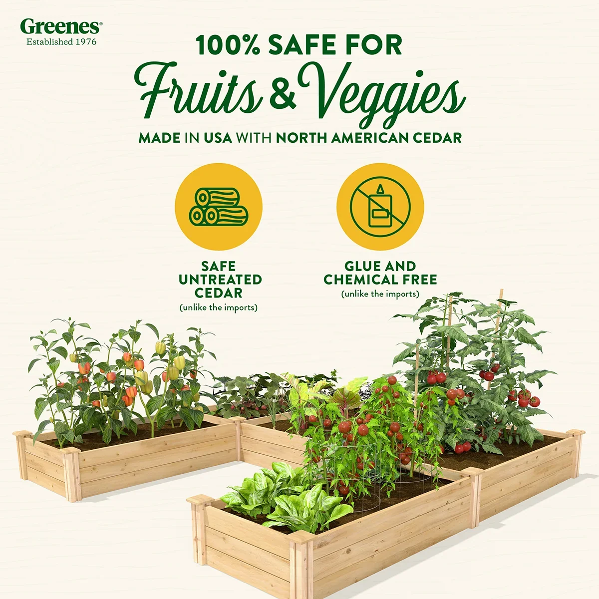Greenes Fence RCOCUSB cedar raised bed manufacturer product view 2