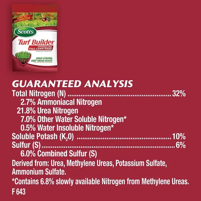 Scotts WinterGuard Fall Lawn Food, 10 lb. manufacturer product view 2