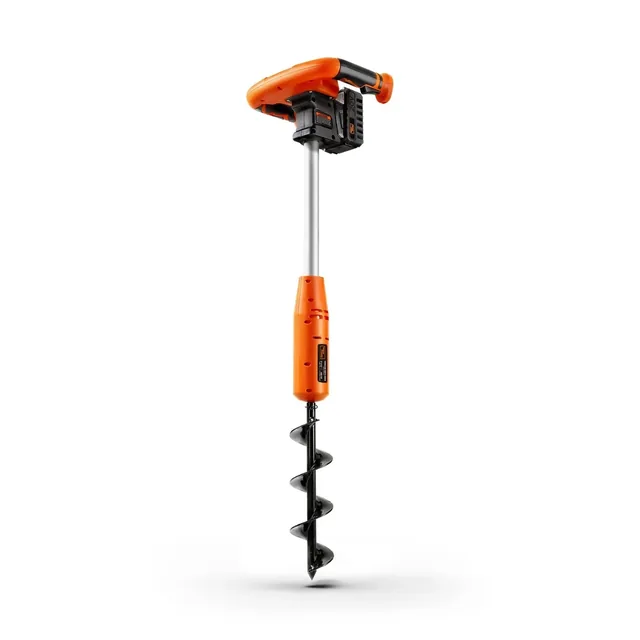 SuperHandy 20V planting auger with 3-inch bit, an example of earth augers