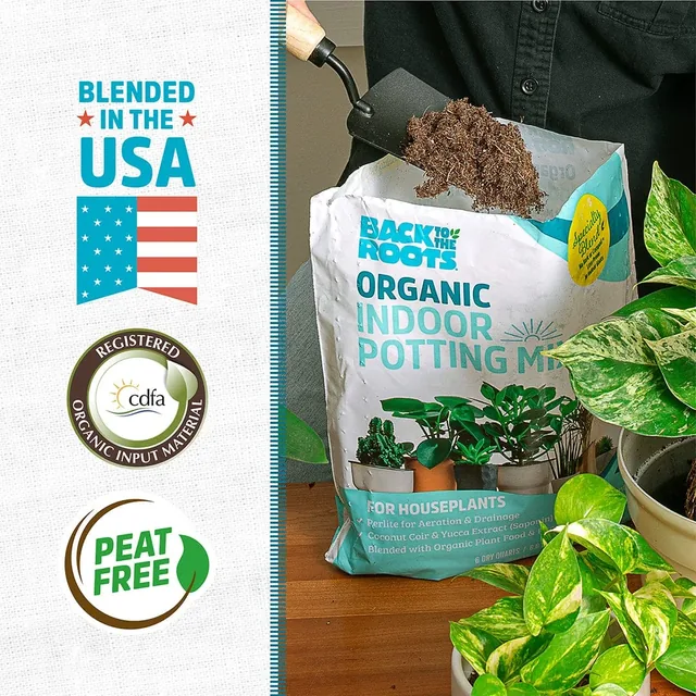 Back to the Roots 6-quart organic indoor potting mix, product photograph 3