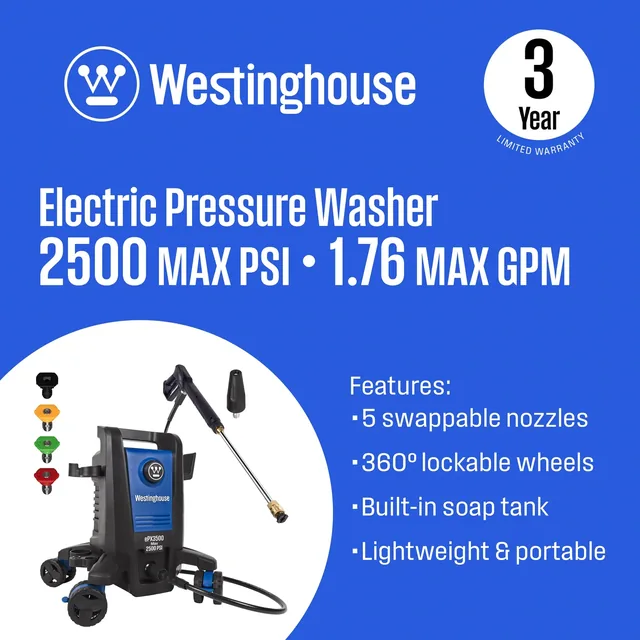Westinghouse ePX3500 electric pressure washer, product gallery view 2
