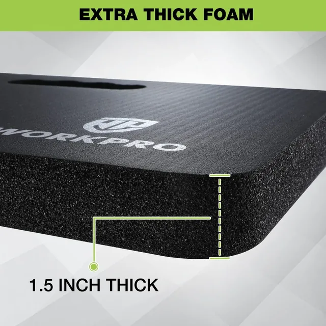 WORKPRO 17.5 × 11 × 1.5-inch kneeling pad, black, product view 3