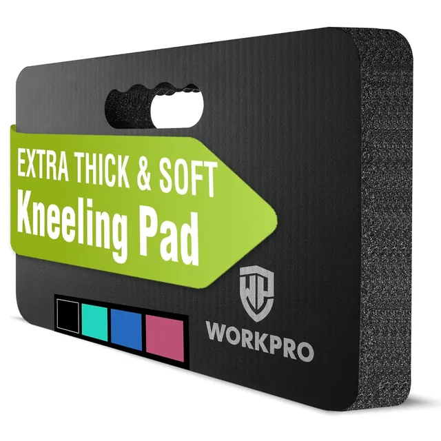 WORKPRO 17.5 × 11 × 1.5-inch kneeling pad, black, an example of garden kneelers & seats