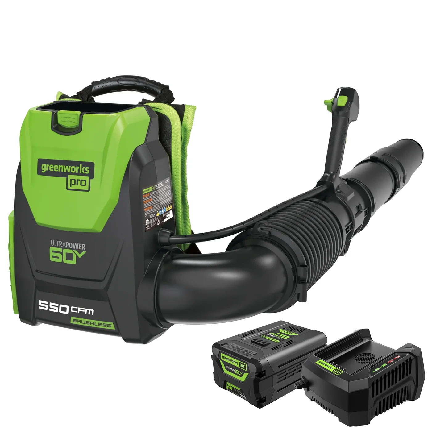 Greenworks BPB60L512 leaf blower, manufacturer gallery view 1