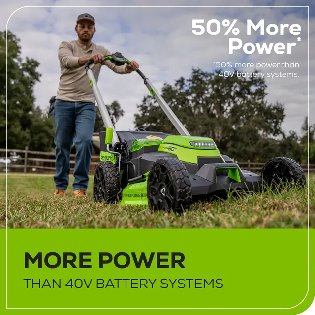 Greenworks MO60L427 mower, manufacturer gallery view 6