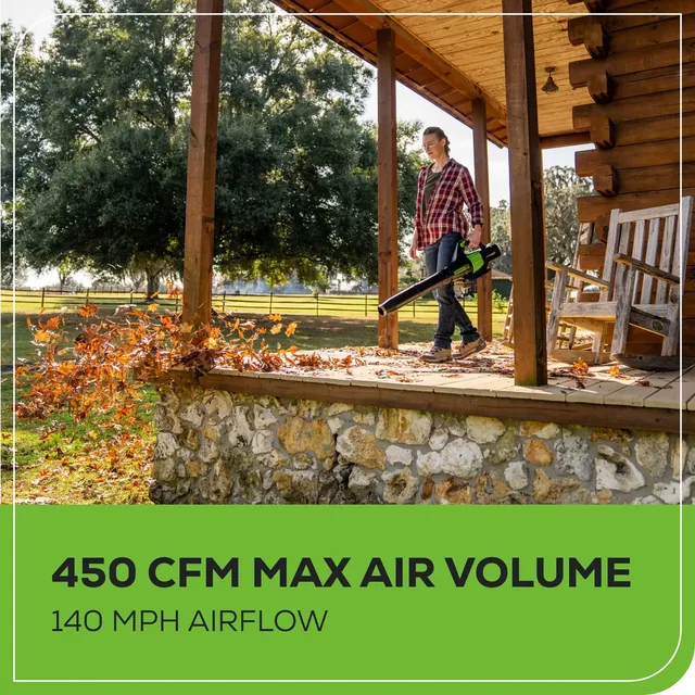 Greenworks BL60B210 leaf blower, manufacturer gallery view 5