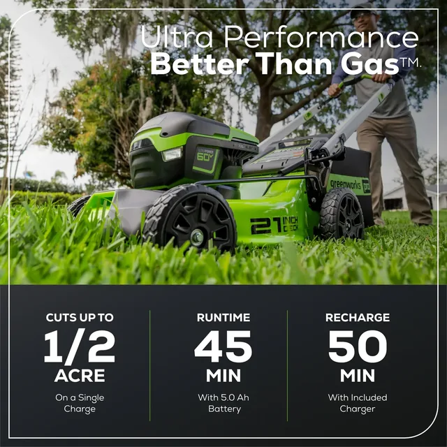 Greenworks MO60L516 mower, manufacturer gallery view 5