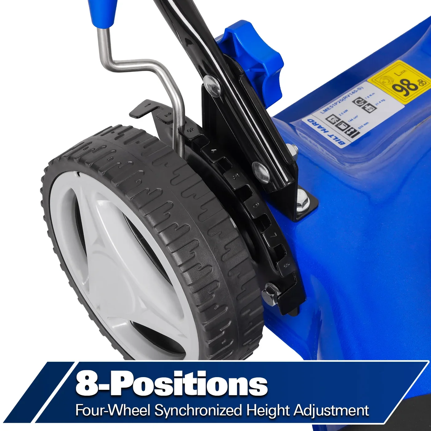 BILT HARD lawn mower height adjustment