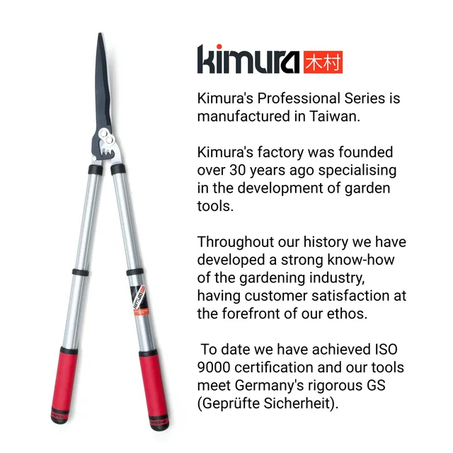 Kimura Pro telescopic hedge shears, product gallery view 7