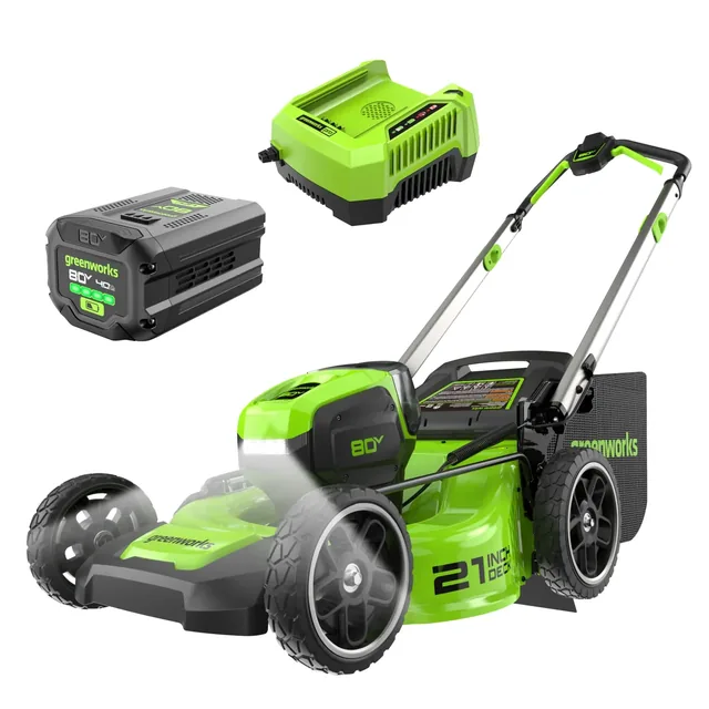 Greenworks MO80L415 mower, manufacturer gallery view 1