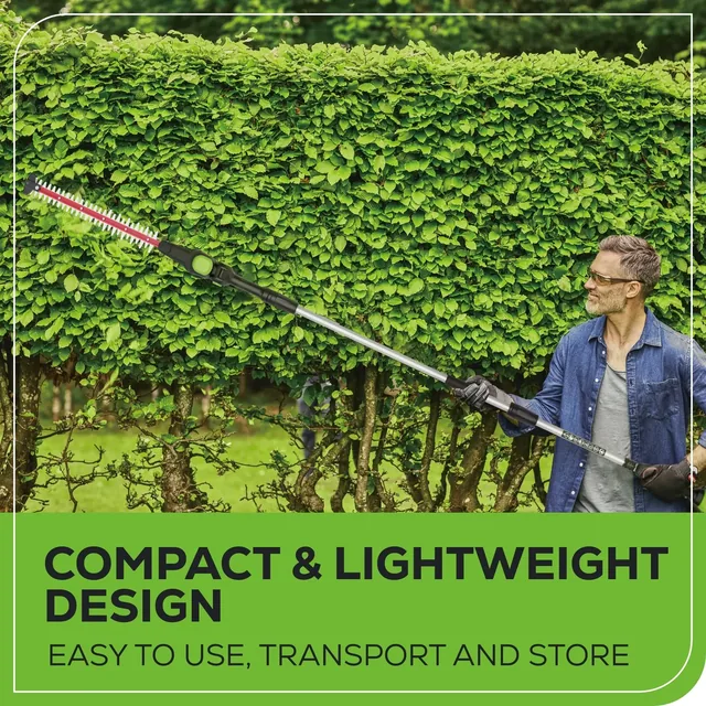 Greenworks 2308202 pole hedge trimmer, manufacturer gallery view 6