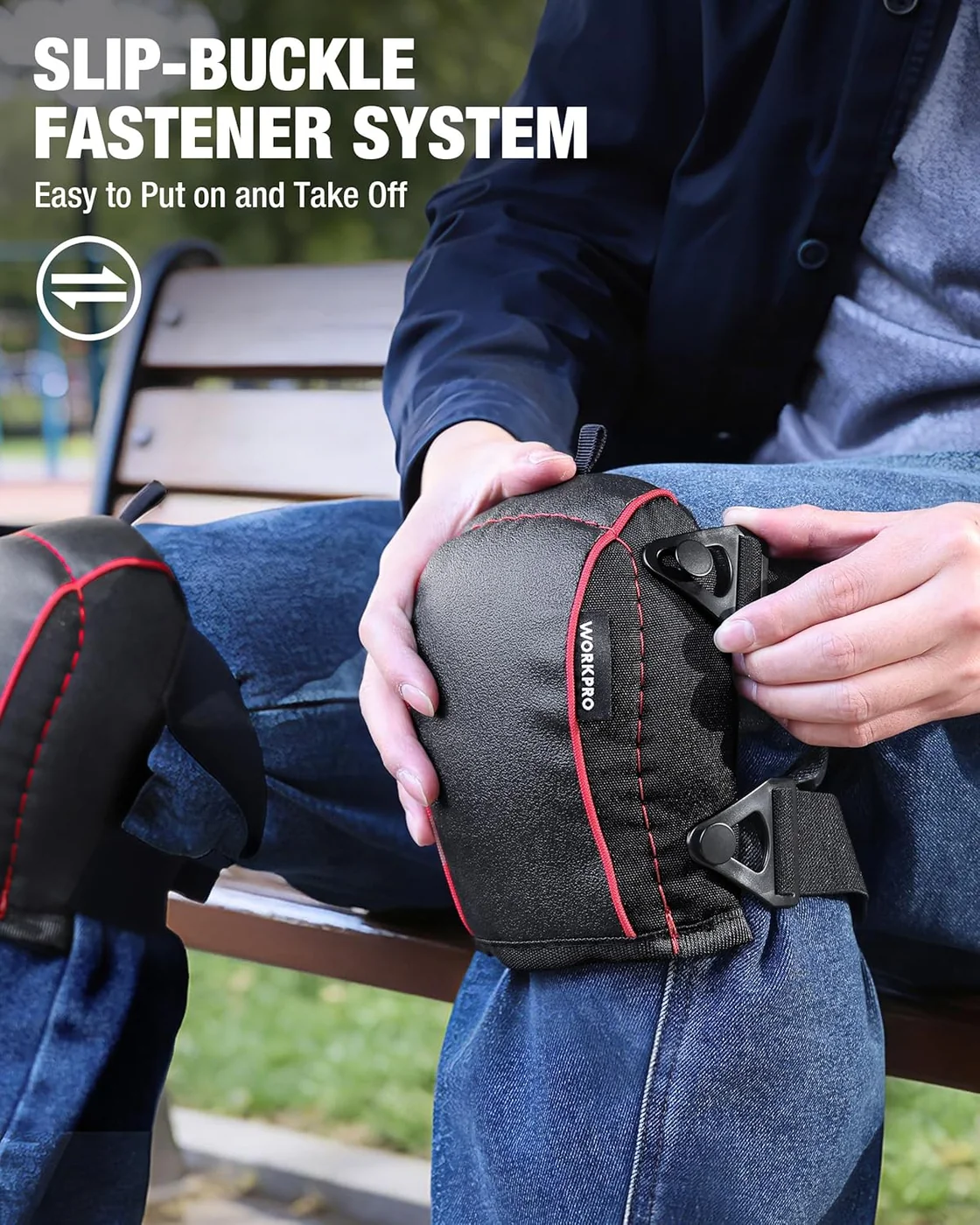 WORKPRO W158026AH garden knee pads, product view 2