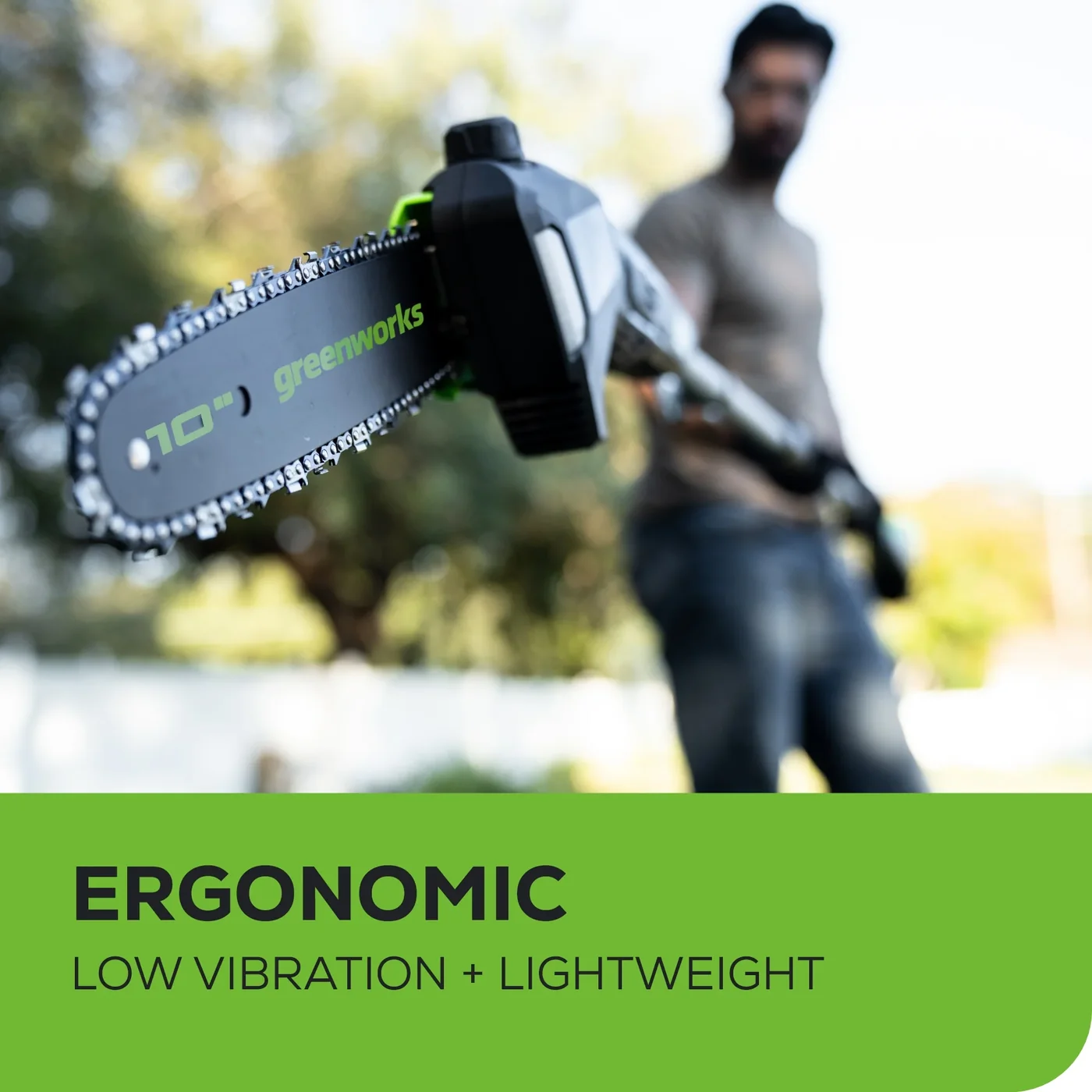 Greenworks PS80L212 pole saw, manufacturer gallery view 6