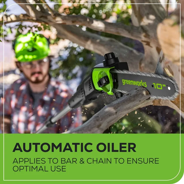 Greenworks PS80L212 pole saw, manufacturer gallery view 5