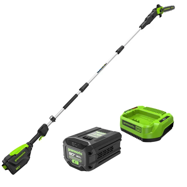 Greenworks PS80L212 pole saw, manufacturer gallery view 1