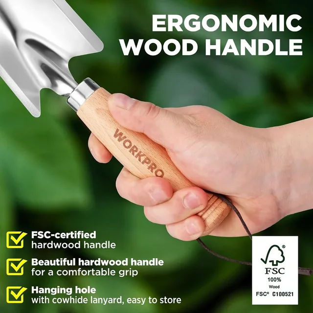 WORKPRO 11-inch stainless-steel hand trowel, product gallery view 4