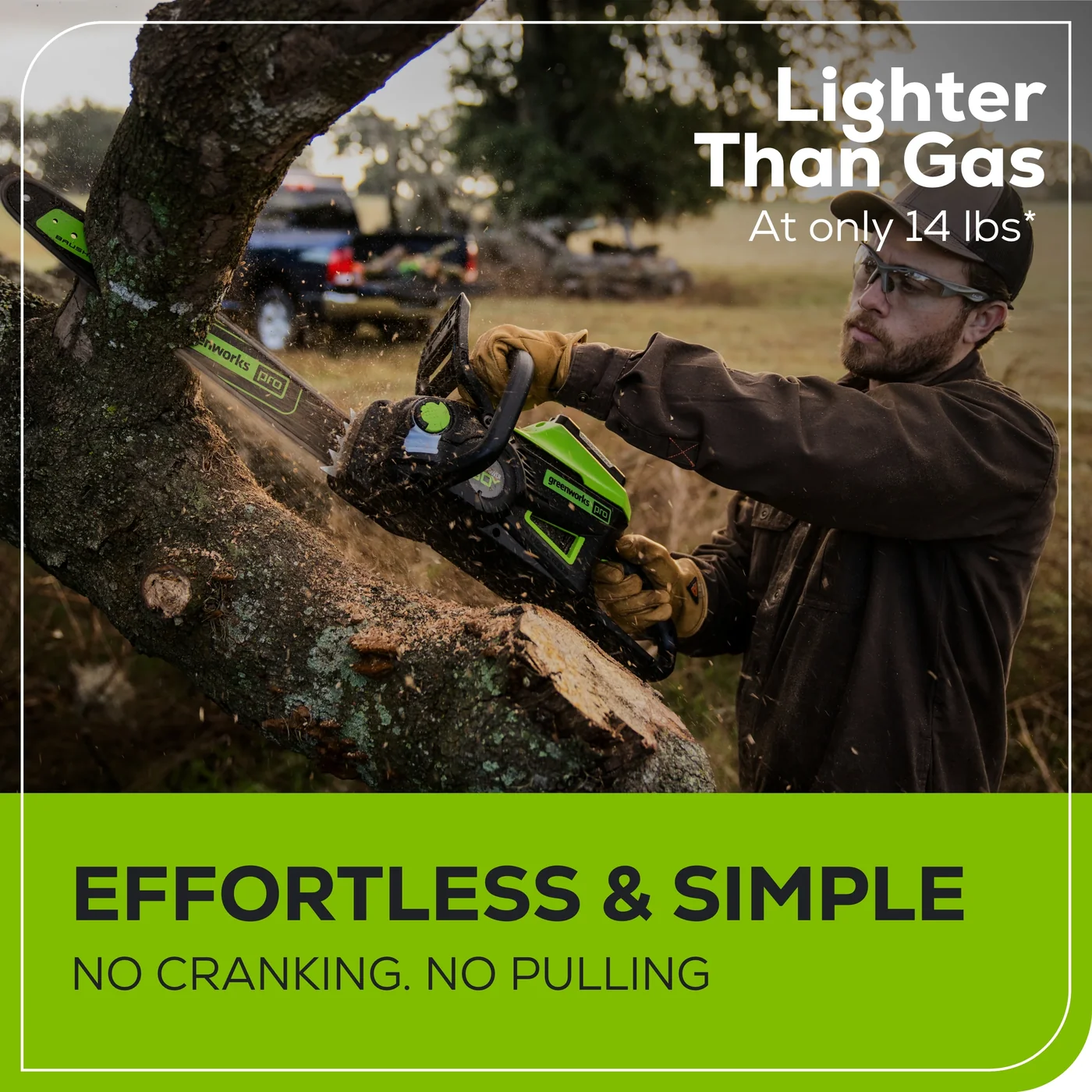 Greenworks CS60L4R3 chainsaw, manufacturer gallery view 6
