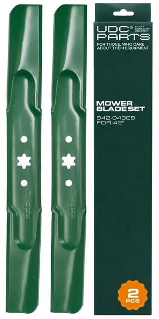 UDC Parts 942-04308 mower blades, two-pack, product gallery view 1