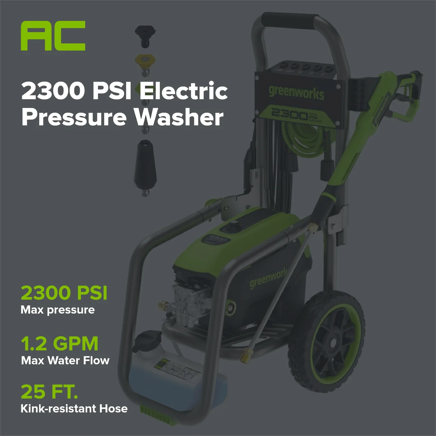 Greenworks GPW2303A pressure washer, manufacturer gallery view 2