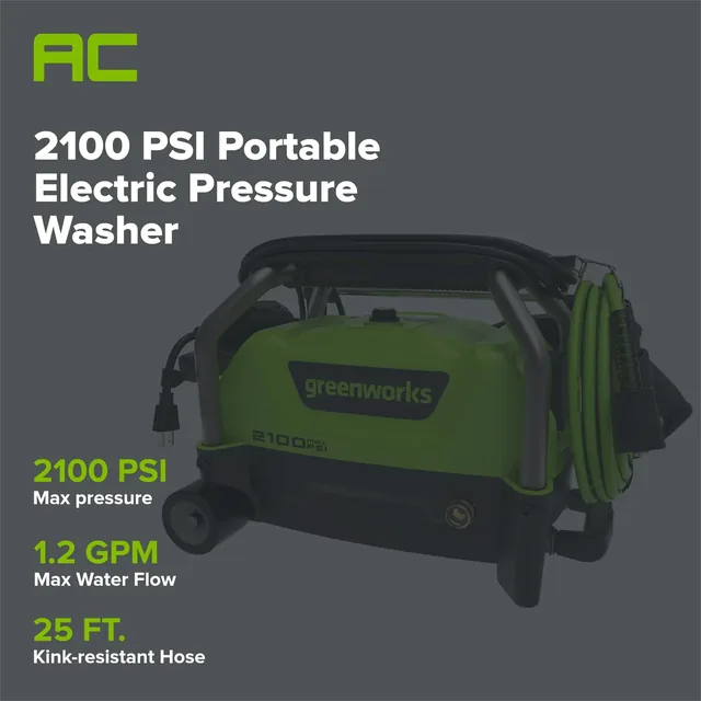 Greenworks GPW2101A pressure washer, manufacturer gallery view 2