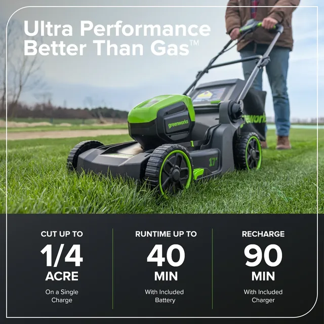 Greenworks MO60L419 mower, manufacturer gallery view 4