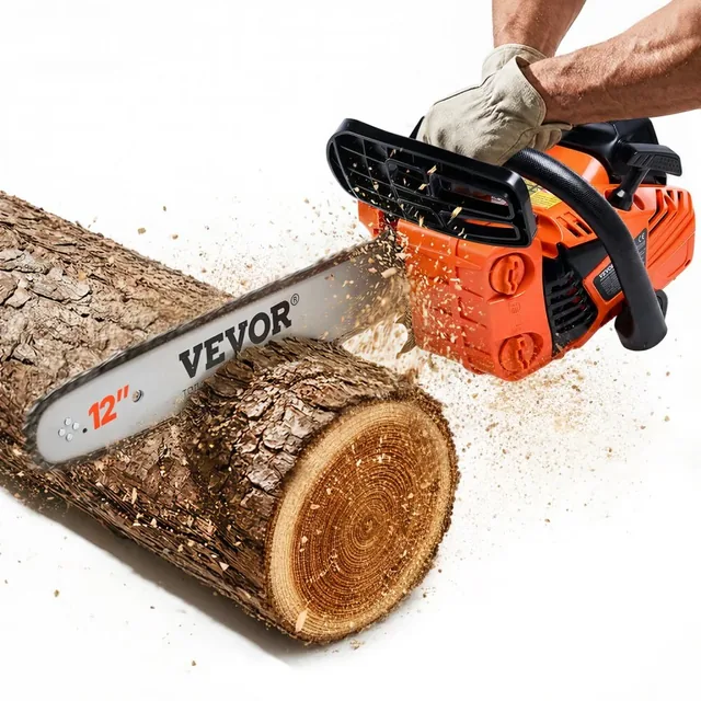 VEVOR 25.4cc 12-inch gas chainsaw, product gallery view 1
