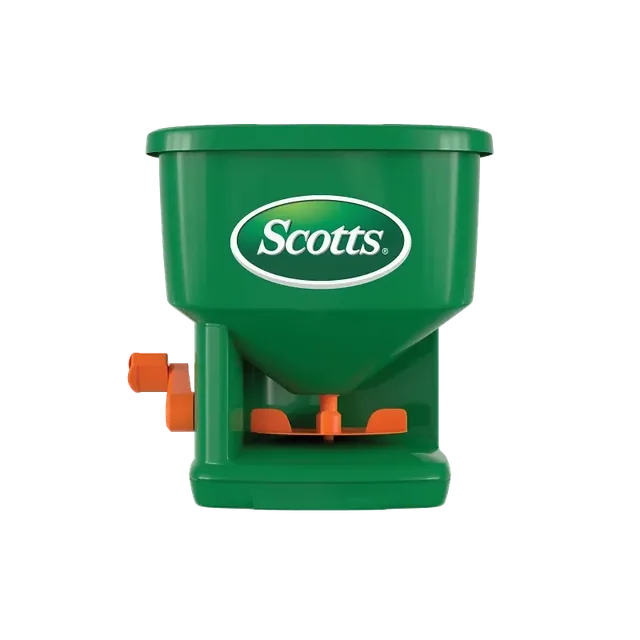 Scotts Whirl hand-powered spreader manufacturer product view 1