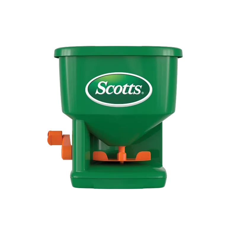 Scotts Whirl hand-powered spreader manufacturer product view 1