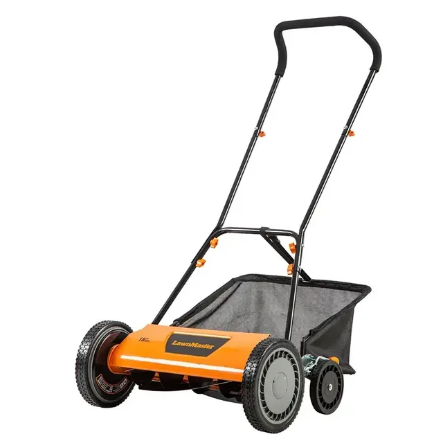 LawnMaster LMRM1801 18-inch 5-blade reel mower, product gallery view 1