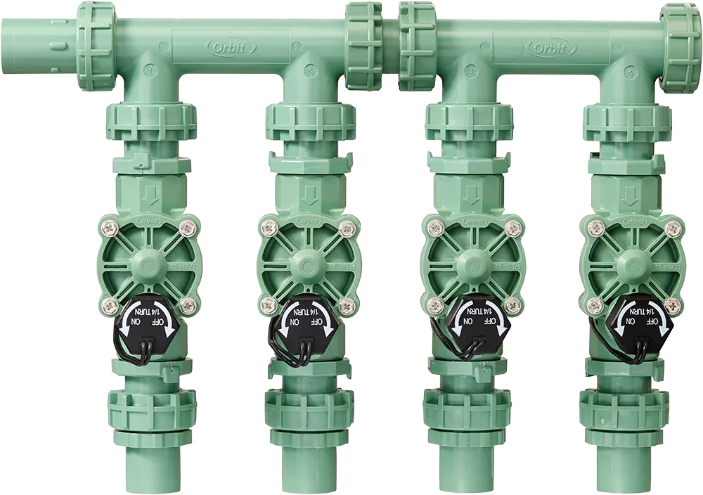 Orbit 57257 Four-Valve Preassembled Manifold, product view