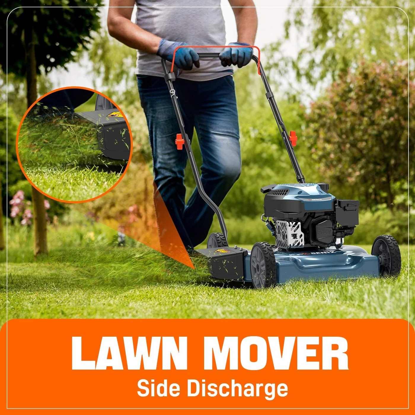 SENIX LSPG-L4 20-inch 144cc gas push mower, gallery view 3