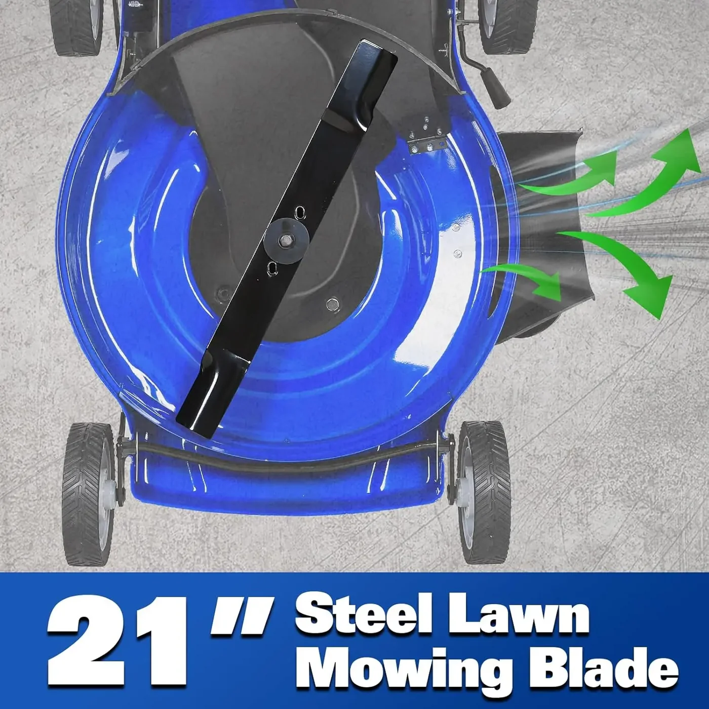 BILT HARD 201cc Push Lawn Mower, 3-in-1 Gas Lawnmower 21 Inch with 4-Cycle Engine, Bagging, Mulching and Side Discharge, Adjustable 10-Positions Cutting Height, Easy Start 
