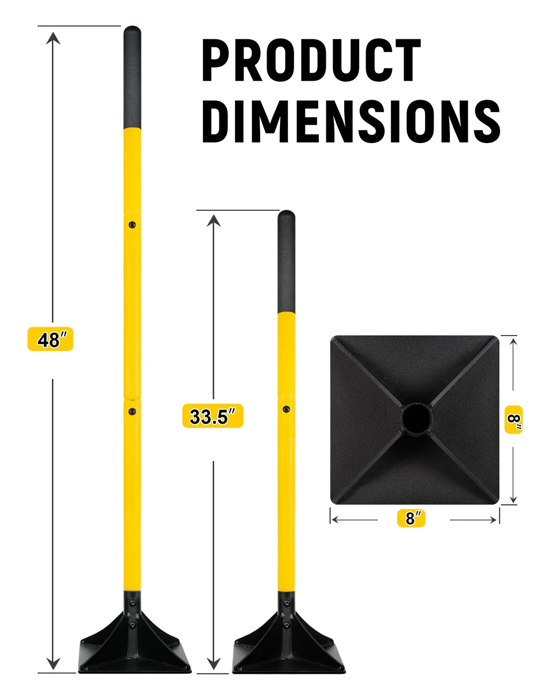BlumeTrec 8-by-8-inch hand tamper, product gallery view 2