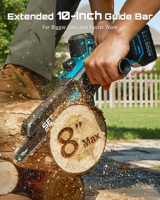SEESII 10-inch 2-in-1 pole saw kit, product gallery view 3