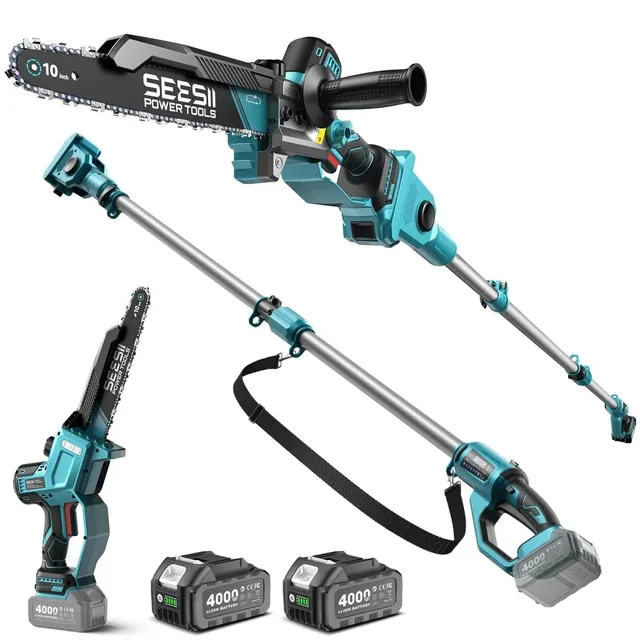 SEESII 10-inch 2-in-1 pole saw kit, product gallery view 1