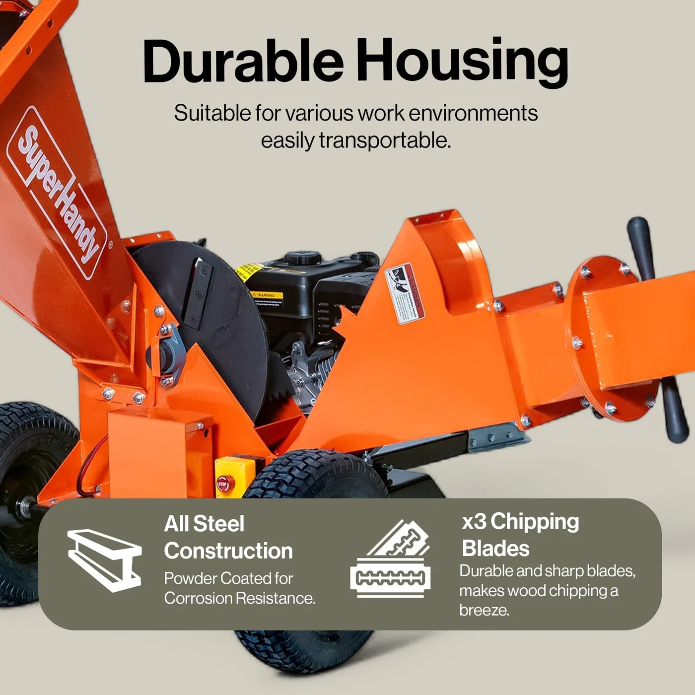 SuperHandy GUO141 wood chipper, manufacturer gallery view 5
