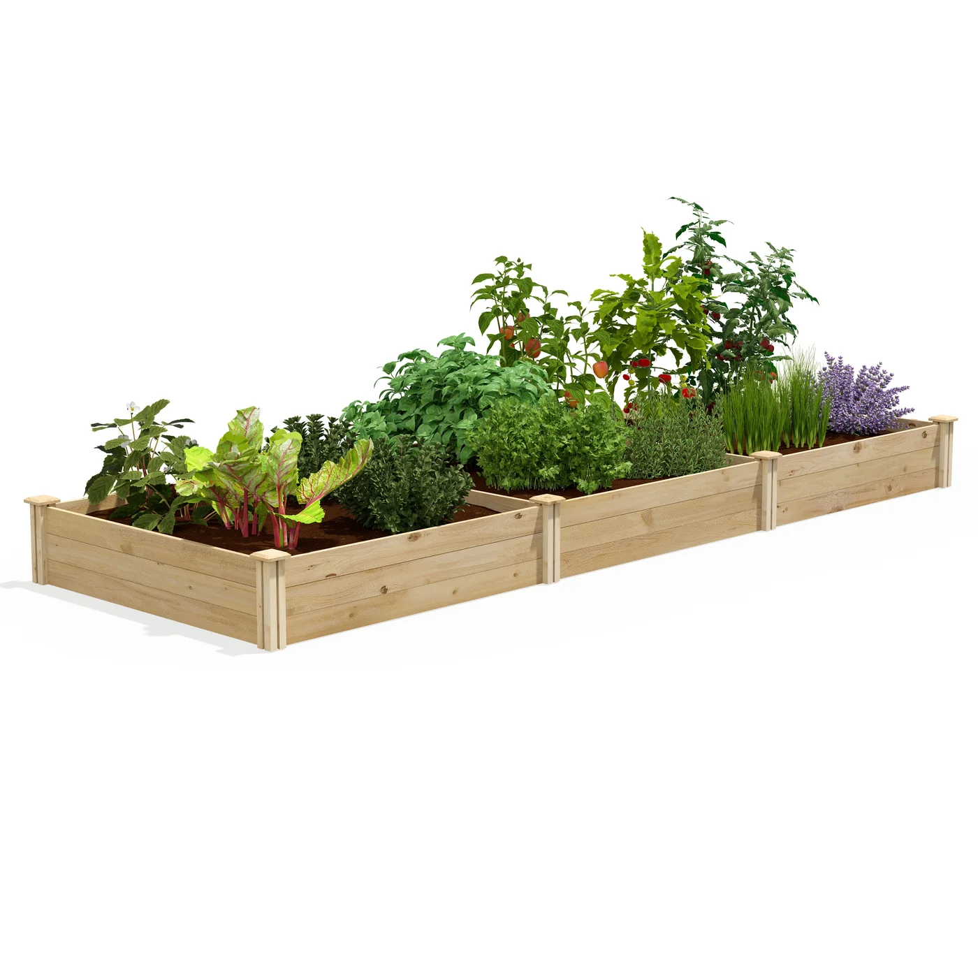 Greenes Fence RC4814410 cedar raised bed manufacturer product view 1