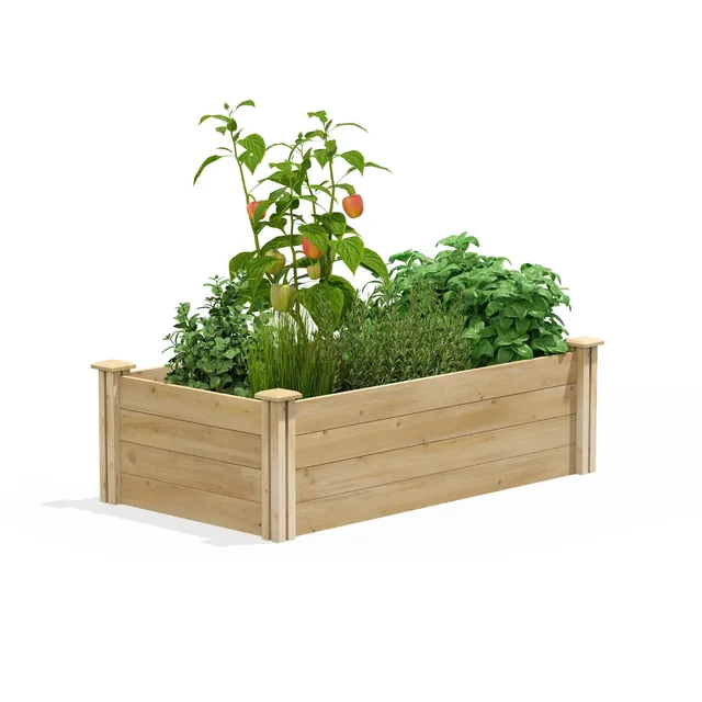 Greenes Fence RC244814 cedar raised bed manufacturer product view 1