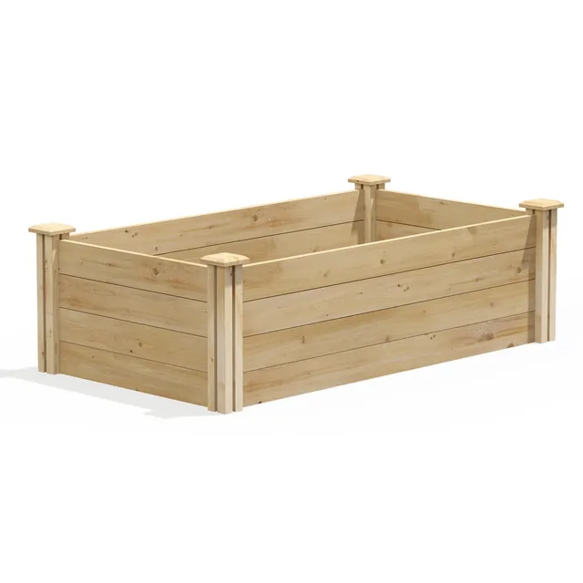 Greenes Fence RC244814 cedar raised bed manufacturer product view 2