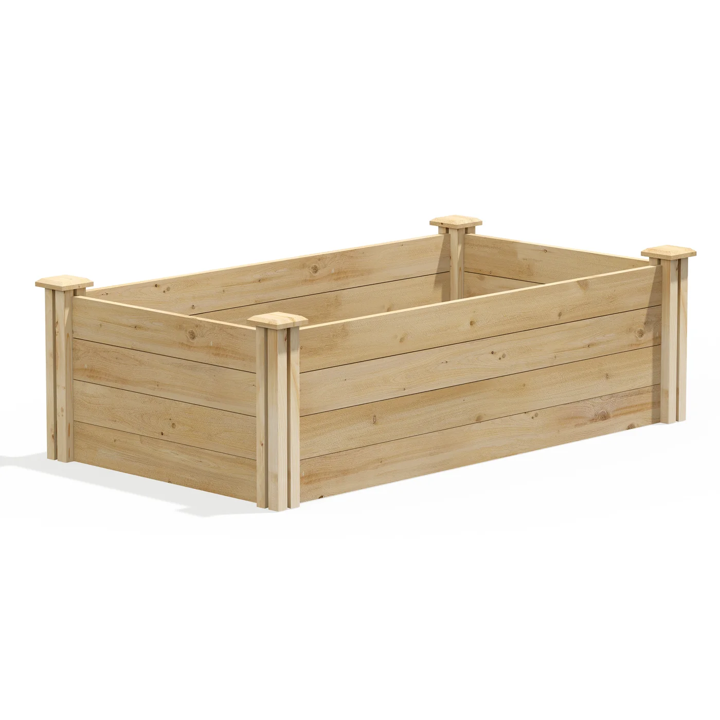 Greenes Fence RC244814 cedar raised bed manufacturer product view 2