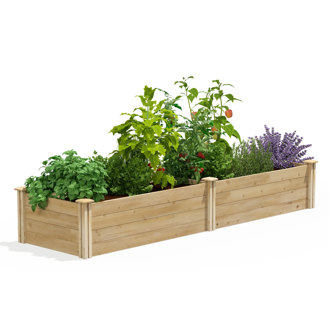 Greenes Fence RC249614 cedar raised bed manufacturer product view 1