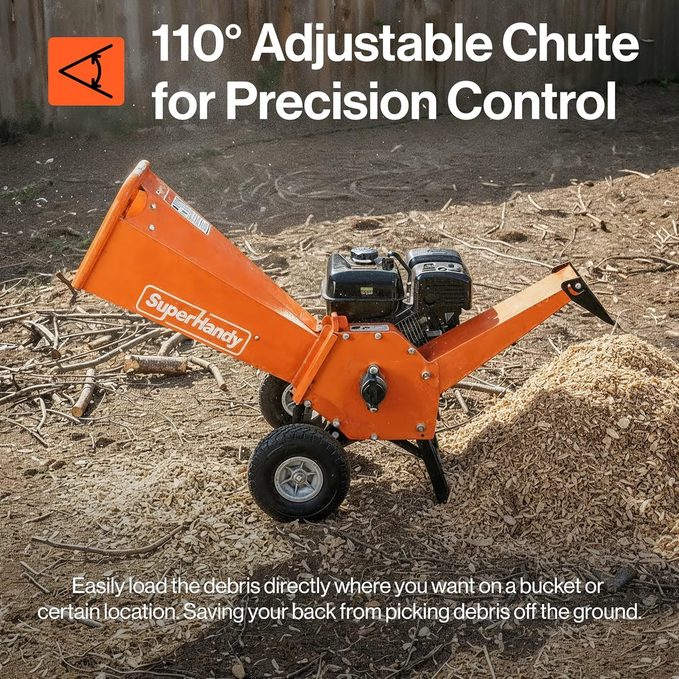 SuperHandy GUO148 wood chipper, manufacturer gallery view 4